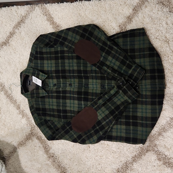 Todd Snyder Other - Todd Snyder Green Plaid Wool Shirt Size Large